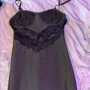 Black lace dress